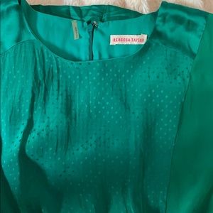 Kelly green Rebecca Taylor dress.